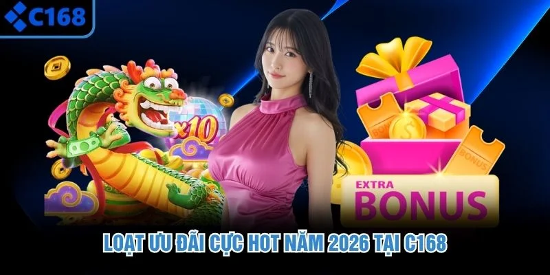 Loạt ưu đãi cực hot năm 2026 tại C168